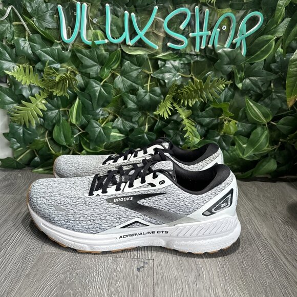 BROOKS Adrenaline GTS 23 Shoes Men 11.5 Oreo Gum Running Sneakers 1103911D112 main image 7